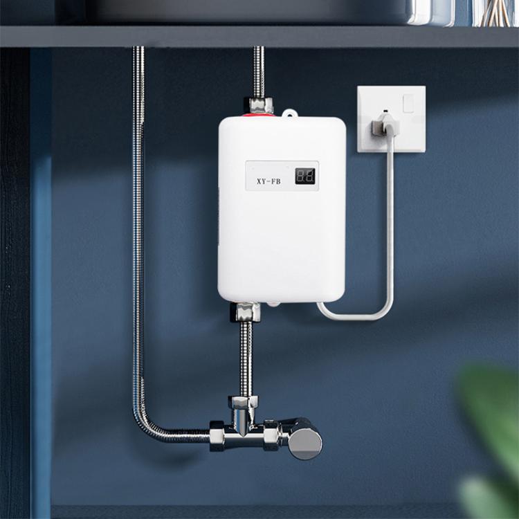 3000W Small Tankless Electric Water Heater For Kitchen Bathroom US Plug(Black) - free shipping - PMC TechLife - Order now!