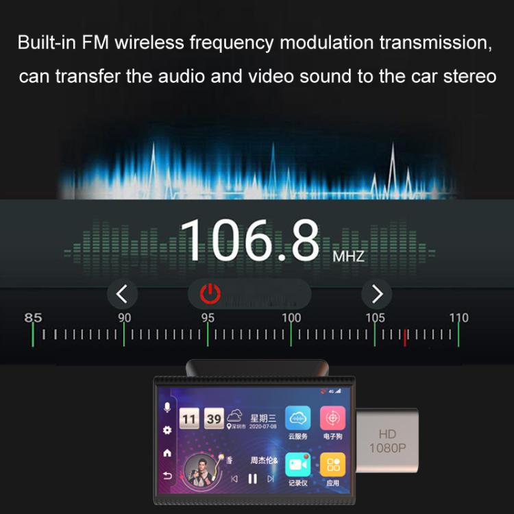 International Version AI Operation 4G Night Vision Remote Monitoring Driving Recorder(Front + Rear) - Car DVRs by PMc TechLife | Online Shopping South Africa | PMc TechLife | Buy Now Pay Later Mobicred