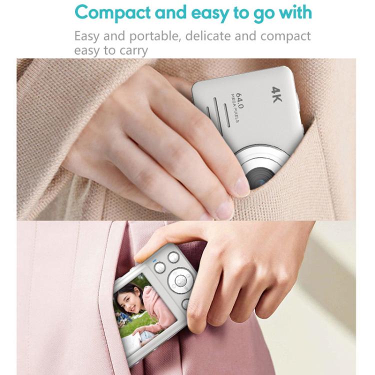 Anytek S7 4K HD Digital Camera Self-Timer Travel Camera Student Kids Card Camera(Black) - free shipping - PMC TechLife - Order now!