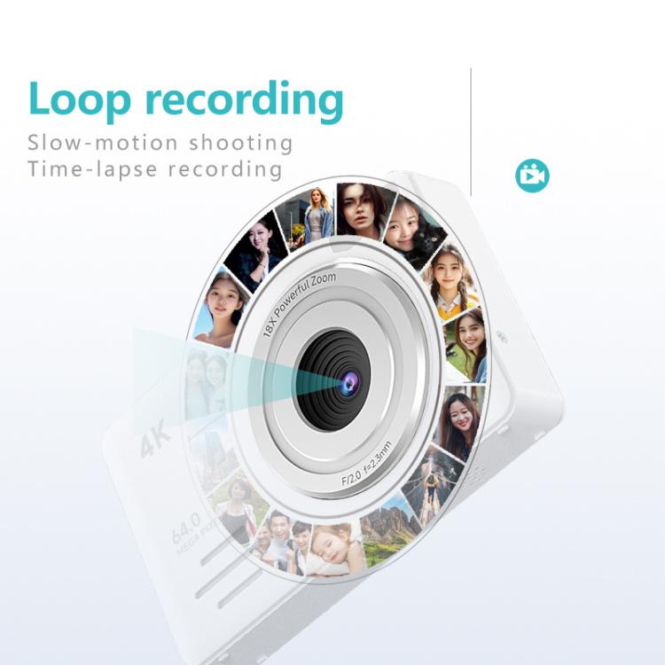 Anytek S7 4K HD Digital Camera Self-Timer Travel Camera Student Kids Card Camera(Black) - free shipping - PMC TechLife - Order now!