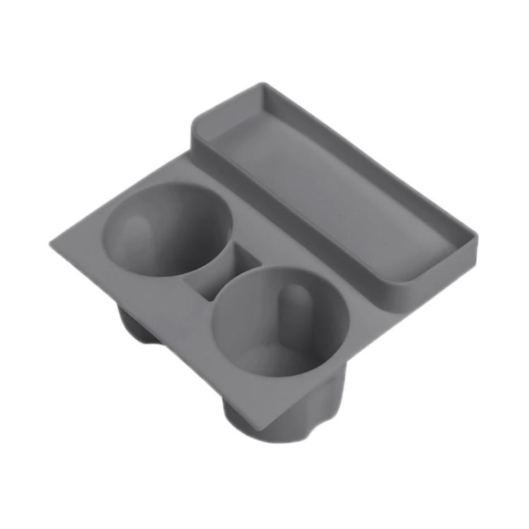 For Tesla 21-23 Model 3/Y Central Control Integrated Silicone Storage Cup Holder(Gray) - Car Drink Holders by PMC TechLife | Online Shopping South Africa | PMC TechLife | Buy Now Pay Later Mobicred