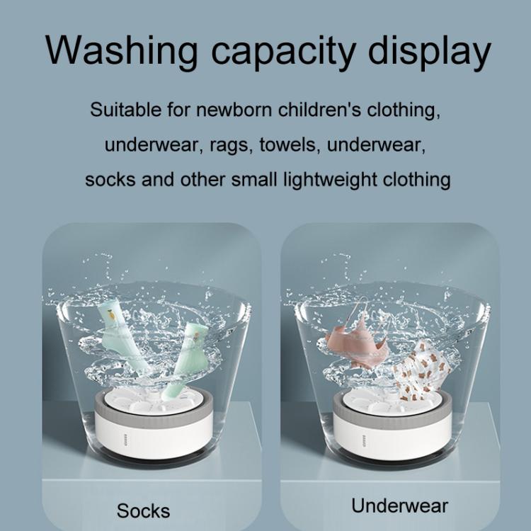 Mini Portable Underwear Socks Turbine Washing Machine, Color: Orange Standard - free shipping - PMC TechLife - Order now!