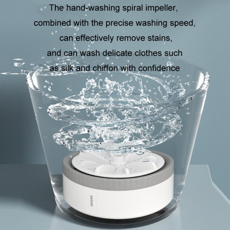 Mini Portable Underwear Socks Turbine Washing Machine, Color: Gray Standard - free shipping - PMC TechLife - Order now!