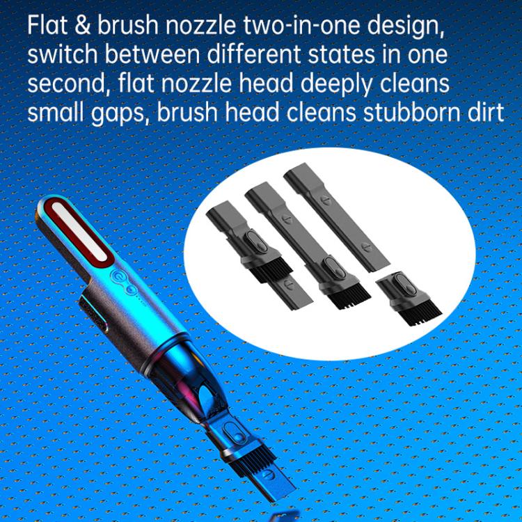 V8 Car Mini Portable Powerful Suction LED Flashing Warning Light Outdoor Lighting Vacuum Cleaner - Vacuum Cleaner by PMc TechLife | Online Shopping South Africa | PMc TechLife | Buy Now Pay Later Mobicred