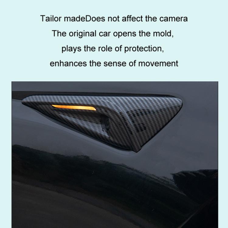 For Tesla 2024 Model 3 Fenders Side Labels Camera Cover Stickers, Color: Piano Paint Bright Black - Decorative Sticker by PMC TechLife | Online Shopping South Africa | PMC TechLife | Buy Now Pay Later Mobicred