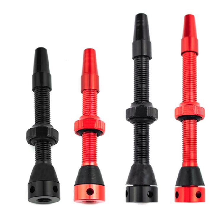Mountain Road Bike Tubeless French Vacuum Valve, Color: 60mm Black A - free shipping - PMC TechLife - Order now!