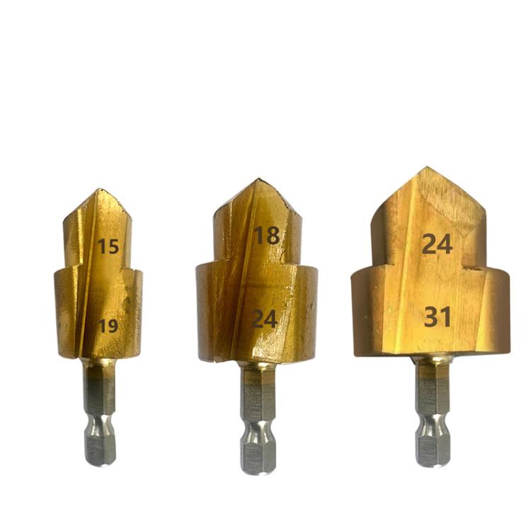 3pcs / Set 20 / 25 / 32 Hexagonal Shank PPR Step Drill Bits Leak Repairing And Connecting Tools - free shipping - PMc TechLife - Order now!