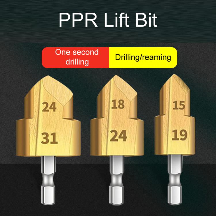 3pcs / Set 20 / 25 / 32 Hexagonal Shank PPR Step Drill Bits Leak Repairing And Connecting Tools - free shipping - PMc TechLife - Order now!
