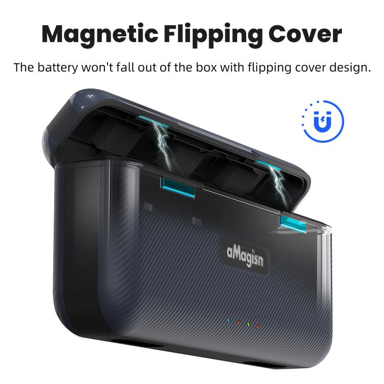 For Insta360 Ace Pro 2 Battery aMagisn Fast Charging Box Charger Storage Compartment - free shipping - PMC TechLife - Order now!