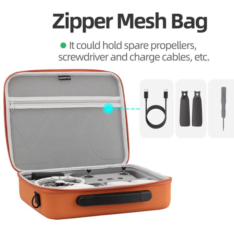 For DJI Flip Sunnylife FP-B958 Storage Bag Vlog Aerial Camera Protective Case Accessory(Black) - free shipping - PMC TechLife - Order now!