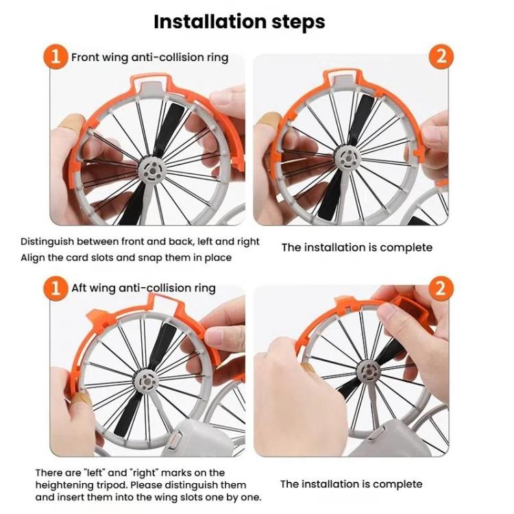 For DJI Flip Drone With Tripod Bumper Ring(Orange) - free shipping - PMC TechLife - Order now!