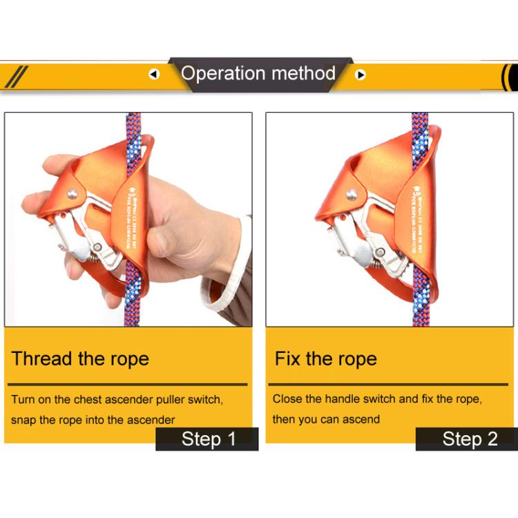 XINDA TP-XS04 Outdoor Climbing Chest Rope Ascender Belay Ascender Climbers Cave Exploration Protective Gear(Red) - Mountaineering Outfit by XINDA | Online Shopping South Africa | PMC TechLife | Buy Now Pay Later Mobicred