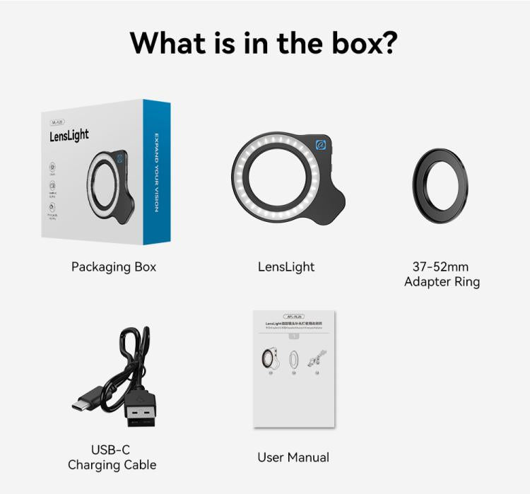 APEXEL APL-FL26 Jewelry Food Still Life Tri-color 9-speed Slim Ring Macro Photography Fill Light - free shipping - PMc TechLife - Order now!