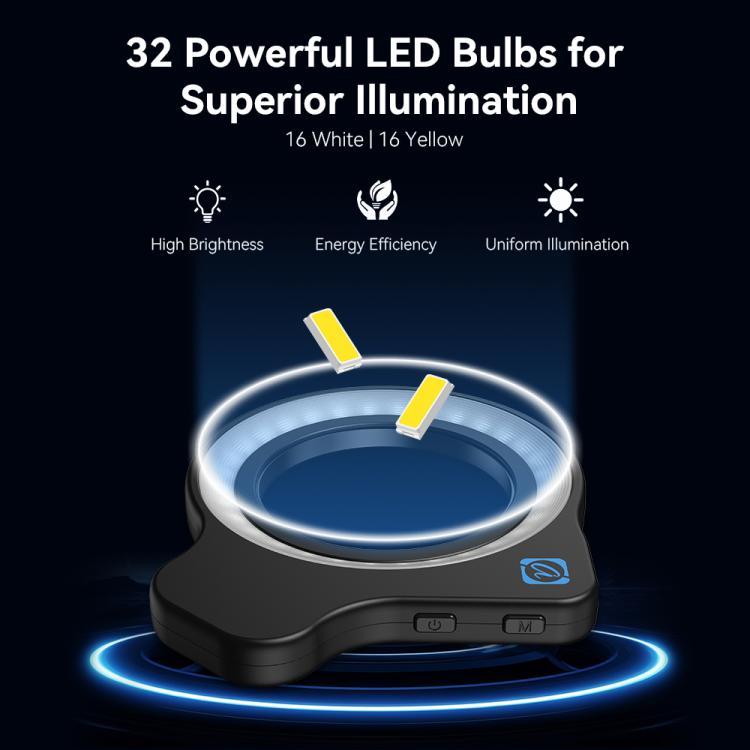 APEXEL APL-FL26 Jewelry Food Still Life Tri-color 9-speed Slim Ring Macro Photography Fill Light - free shipping - PMc TechLife - Order now!