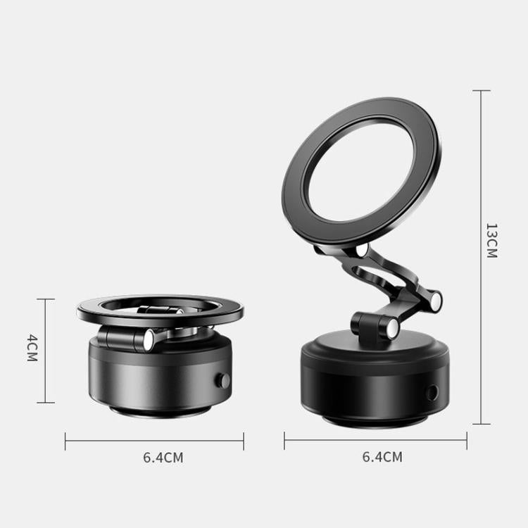 D23-2 Vehicle Vacuum Adsorption Mobile Phone Holder Folding Magnetic Dashboard Navigation Holder(Silver) - Universal Car Holders by PMc TechLife | Online Shopping South Africa | PMc TechLife | Buy Now Pay Later Mobicred