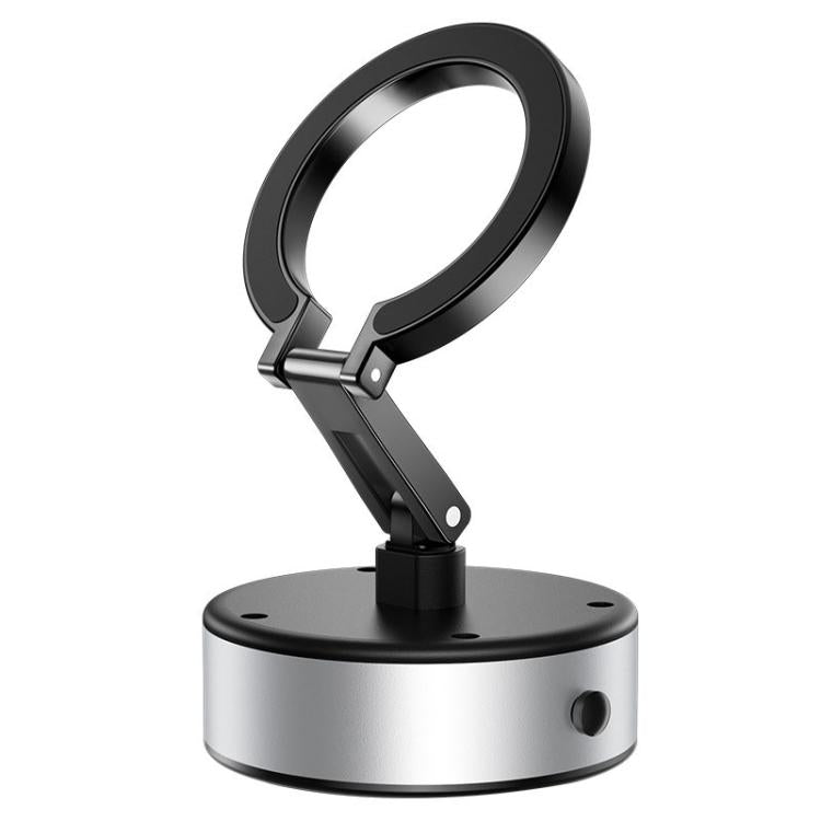 M17 Electrical Suction Cup Mobile Phone Car Holder Folding Rotating Magnetic Suction Navigation Stand(Silver) - Universal Car Holders by PMc TechLife | Online Shopping South Africa | PMc TechLife | Buy Now Pay Later Mobicred