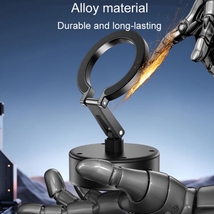 M17 Electrical Suction Cup Mobile Phone Car Holder Folding Rotating Magnetic Suction Navigation Stand(Black) - Universal Car Holders by PMc TechLife | Online Shopping South Africa | PMc TechLife | Buy Now Pay Later Mobicred