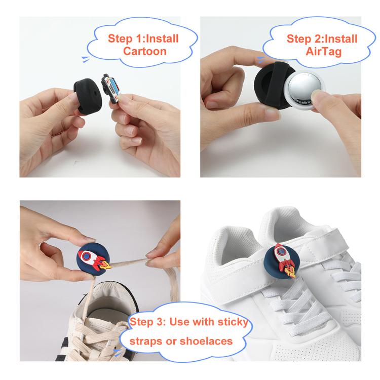 5pcs /Pack For Airtag Children Shoelace Fixed Locator Silicone Protective Cover(Cat Claws) - Other by PMc TechLife | Online Shopping South Africa | PMc TechLife | Buy Now Pay Later Mobicred