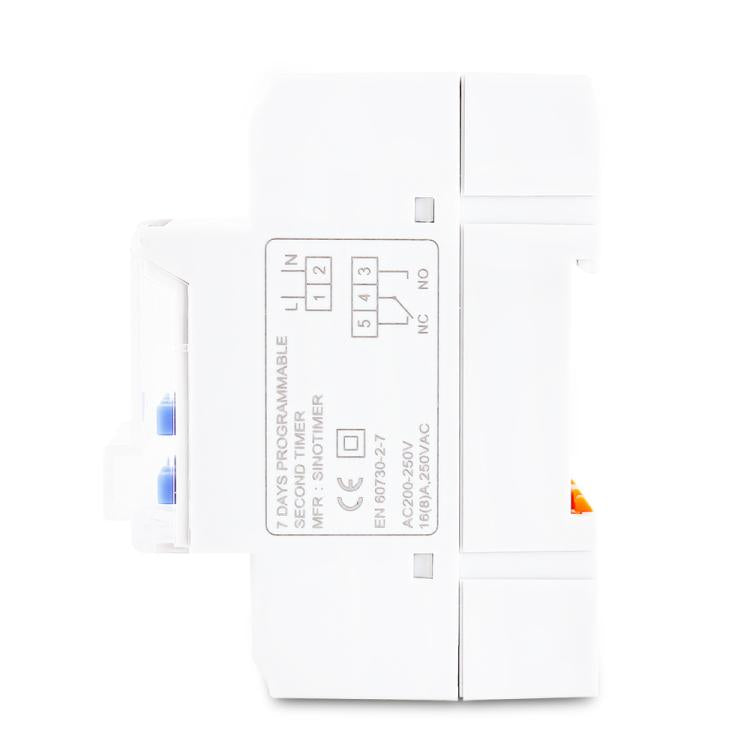 SINOTIMER TM919sA-1 110VAC 16A  1 Second Interval Programmable Digital Timer Switch 7 Days Auto ON OFF Din Rail Mounted - free shipping - PMc TechLife - Order now!