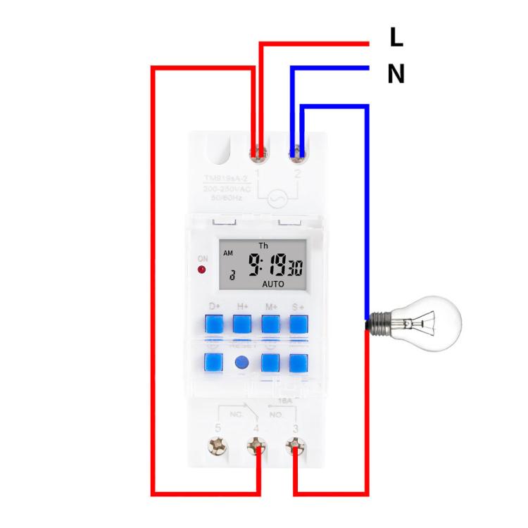 SINOTIMER TM919sA-2 220VAC 16A  1 Second Interval Programmable Digital Timer Switch 7 Days Auto ON OFF Din Rail Mounted - free shipping - PMc TechLife - Order now!