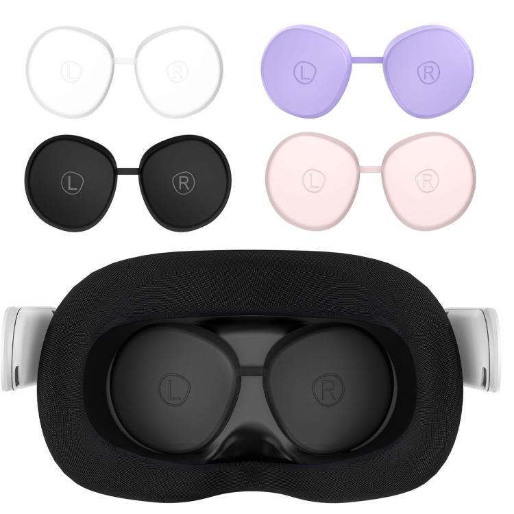 For Meta Quest 3S / Quest 2 VR Lens TPU Protective Cover(Black) - VR Accessories by PMC TechLife | Online Shopping South Africa | PMC TechLife | Buy Now Pay Later Mobicred