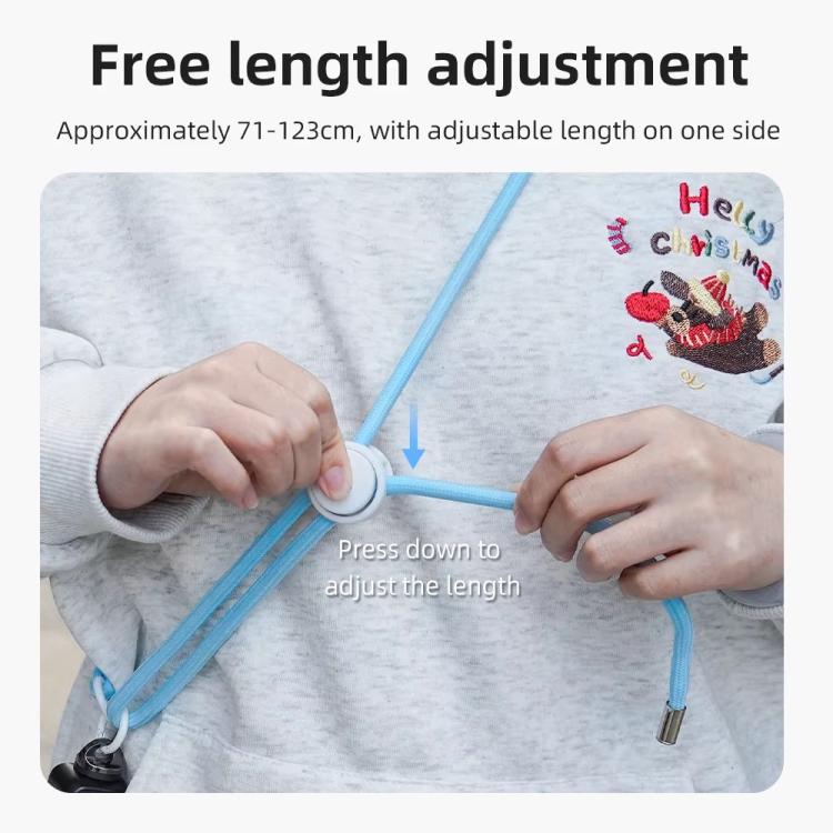 BRDRC Sport Camera Lanyard With 1/4 Inch Screw Anti-Lost Crossbody Lanyard(Pink Rope White Knot) - Camera Strap by BRDRC | Online Shopping South Africa | PMc TechLife | Buy Now Pay Later Mobicred