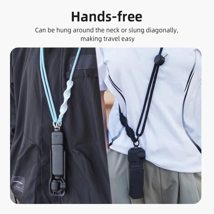 BRDRC Sport Camera Lanyard With 1/4 Inch Screw Anti-Lost Crossbody Lanyard(Yellow Rope White Knot) - Camera Strap by BRDRC | Online Shopping South Africa | PMc TechLife | Buy Now Pay Later Mobicred