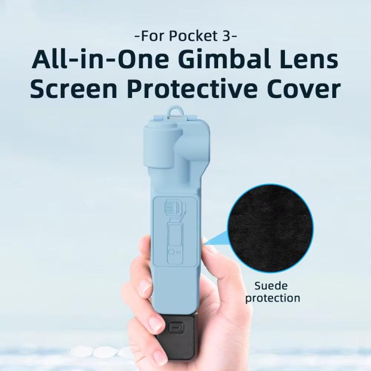 For DJI OSMO Pocket 3 BRDRC Lens Cap Camera Case Screen Protector Accessories(Blue) - free shipping - PMC TechLife - Order now!