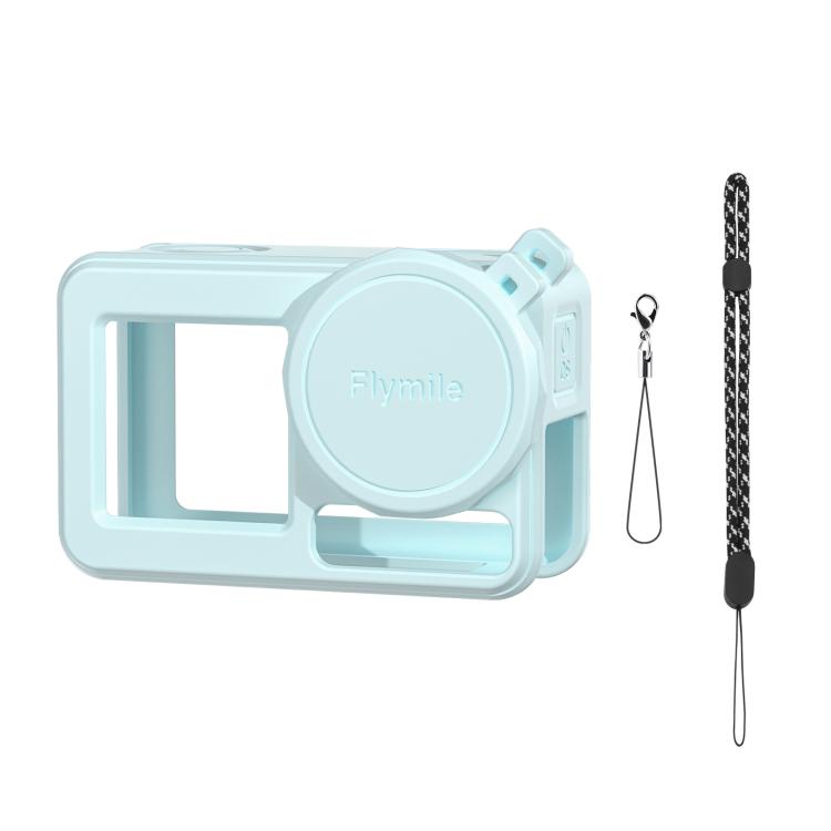 For DJI Osmo Action 3 / 4 / 5 Pro Flymile Silicone Cover Sport Camera Lens Drop Cases(Blue) - free shipping - PMC TechLife - Order now!