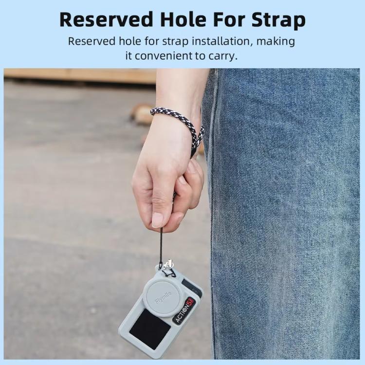 For DJI Osmo Action 3 / 4 / 5 Pro Flymile Silicone Cover Sport Camera Lens Drop Cases(Black) - free shipping - PMC TechLife - Order now!