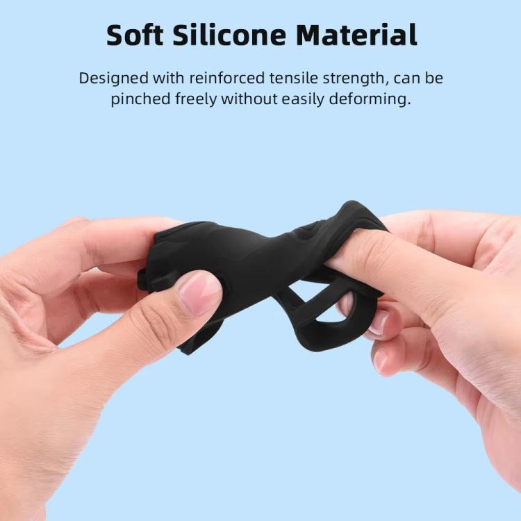 For DJI Osmo Action 3 / 4 / 5 Pro Flymile Silicone Cover Sport Camera Lens Drop Cases(Black) - free shipping - PMC TechLife - Order now!