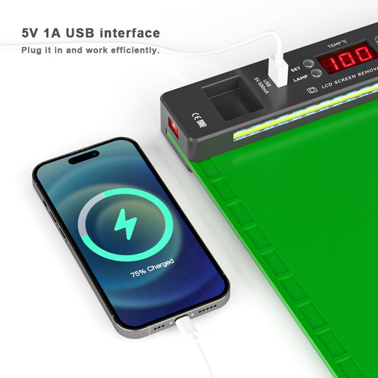 BAKU BA-940 16-inch LCD Screen Removal Work Mat With Heating System and Dust Lighting EU Plug - free shipping - PMC TechLife - Order now!