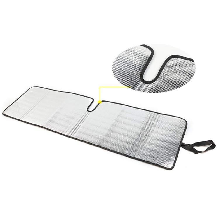 51.9 x 16.1inch For Jeep 2007-2017 Wrangler JK Car Front Windshield Sunshade(Black+Silver) - Window Foils & Solar Protection by PMc TechLife | Online Shopping South Africa | PMc TechLife | Buy Now Pay Later Mobicred