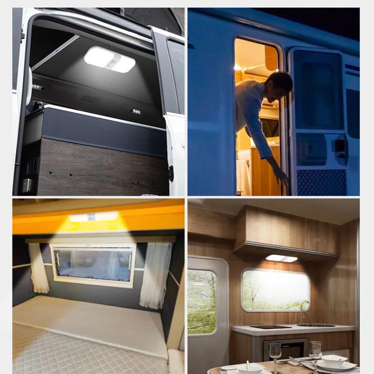 12-24V RV Light 120 LEDs 3-Color Temperature Rotary Button Dimming Roof Light FC01 - Dome Lights by PMc TechLife | Online Shopping South Africa | PMc TechLife | Buy Now Pay Later Mobicred