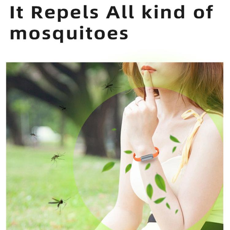 Silicone Mosquito Repellent Bracelet Outdoor Mosquito Repellent For Adults Children(Orange) - Repellent Wristband by PMc TechLife | Online Shopping South Africa | PMc TechLife | Buy Now Pay Later Mobicred