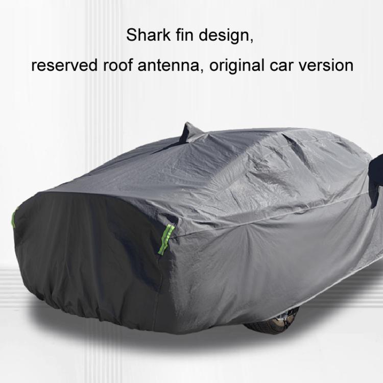 Hatchback Car EVA Plus Velvet Thickened Heat Insulation Sunshade With Shark Fin, Size: XXL 5.2x1.85x1.75m - PE Material by PMc TechLife | Online Shopping South Africa | PMc TechLife | Buy Now Pay Later Mobicred