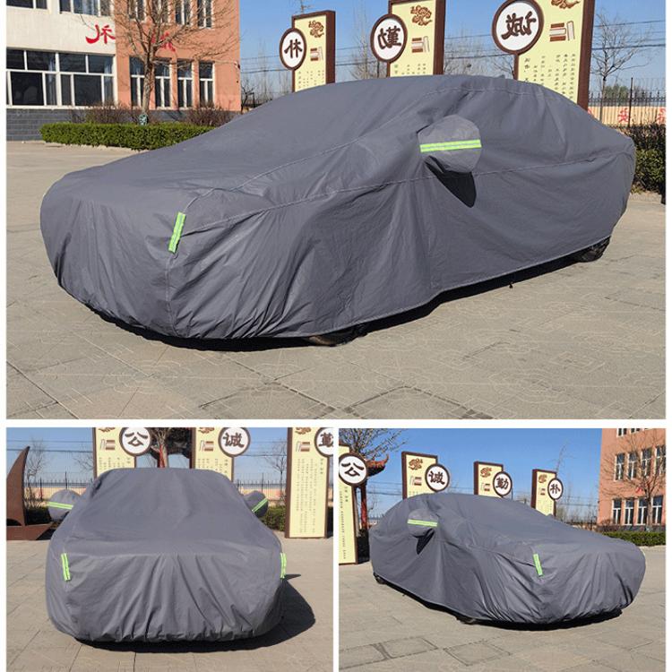 Hatchback Car EVA Plus Velvet Thickened Heat Insulation Sunshade With Shark Fin, Size: XXL 5.2x1.85x1.75m - PE Material by PMc TechLife | Online Shopping South Africa | PMc TechLife | Buy Now Pay Later Mobicred