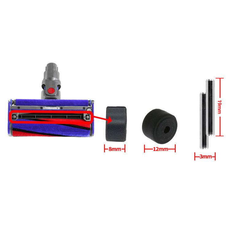 Large Wheel For Dyson Vacuum Cleaner V6 V7 V8 V10 Motorized Head Replacement - For Dyson Accessories by PMc TechLife | Online Shopping South Africa | PMc TechLife | Buy Now Pay Later Mobicred