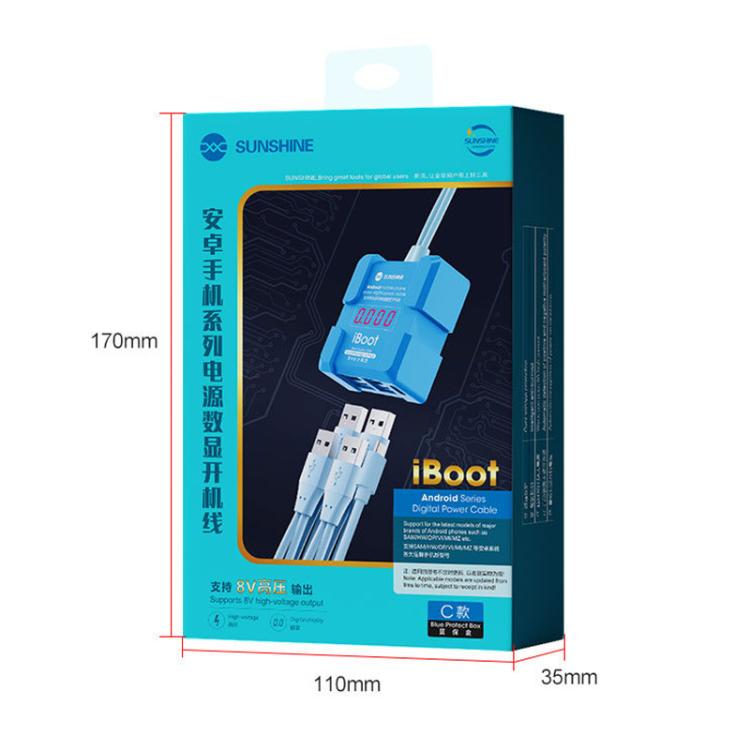 SUNSHINE iBoot C For Android 8V High Voltage Power Supply Test Boot Line Cell Phone Repair Tool Battery Cable HW Boot Cable - free shipping - PMC TechLife - Order now!