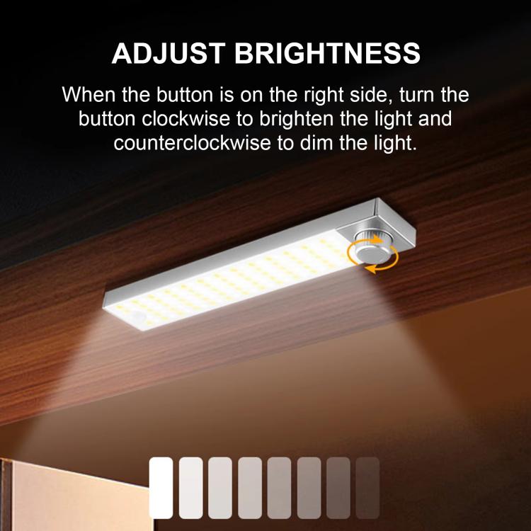 LED Cabinet Light Magnetic Motion Sensor Rechargeable Lamp 128 LEDs 3-color Temperature XN01 - Sensor LED Lights by PMc TechLife | Online Shopping South Africa | PMc TechLife | Buy Now Pay Later Mobicred
