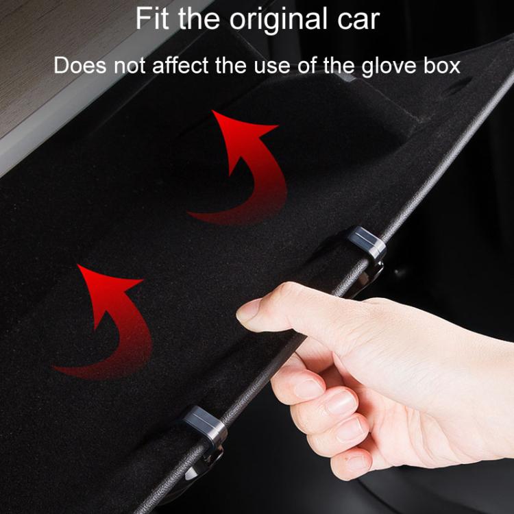 For Tesla Model 3 / Y 2022-2024 Passenger Concealed Glove Box Hook(Black) - Auto Fastener & Clips by PMc TechLife | Online Shopping South Africa | PMc TechLife | Buy Now Pay Later Mobicred