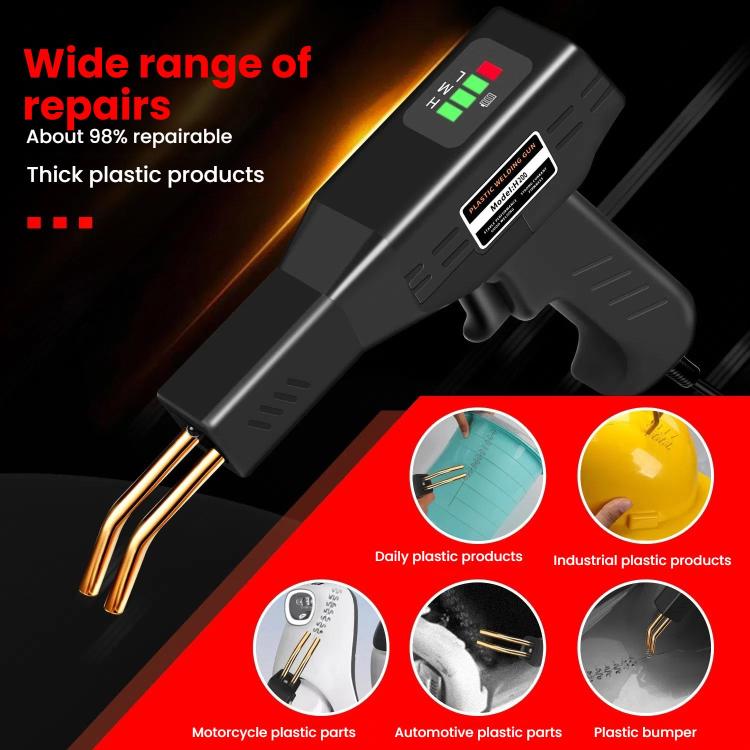 Rechargeable Car Bumper Plastic Repair Welding Machine, Specification: Black+200 Welding Nails - Hand Tool Sets by PMc TechLife | Online Shopping South Africa | PMc TechLife | Buy Now Pay Later Mobicred