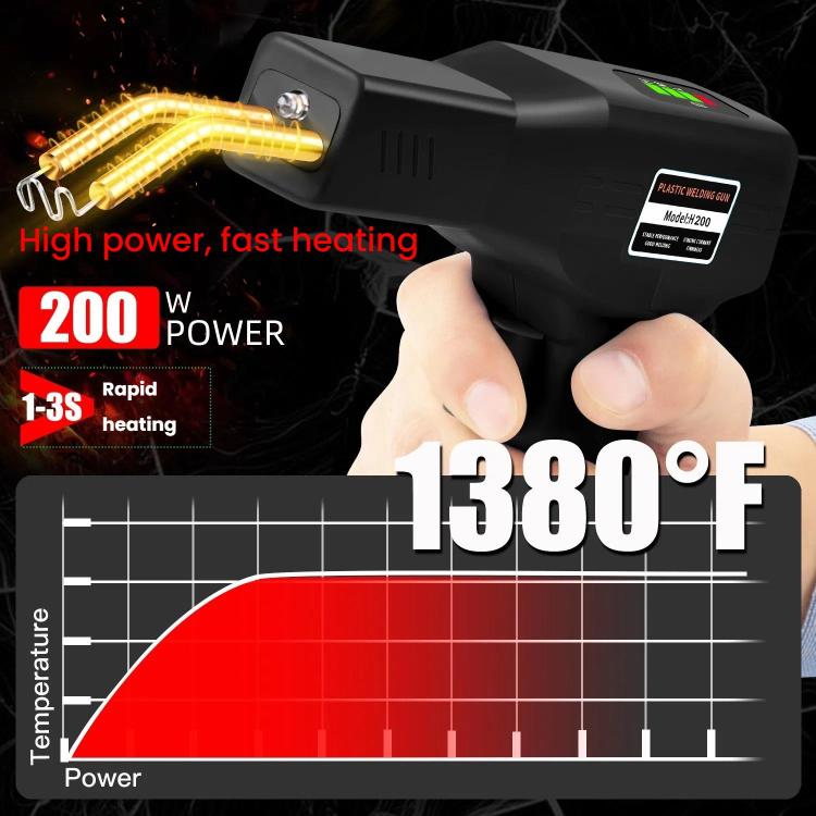 Rechargeable Car Bumper Plastic Repair Welding Machine, Specification: Black+1200 Welding Nails - free shipping - PMc TechLife - Order now!
