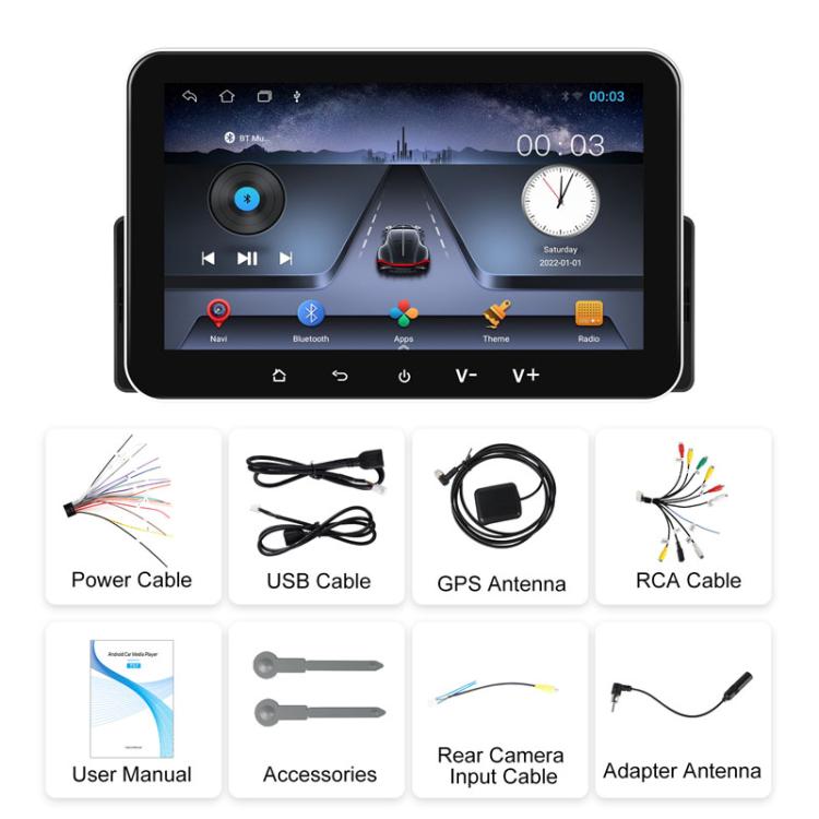 7 inch Horizontal Screen Android 13.0 Single Spindle Universal Car Multimedia Player, Style: Standard - Car MP3 & MP4 & MP5 by PMc TechLife | Online Shopping South Africa | PMc TechLife | Buy Now Pay Later Mobicred