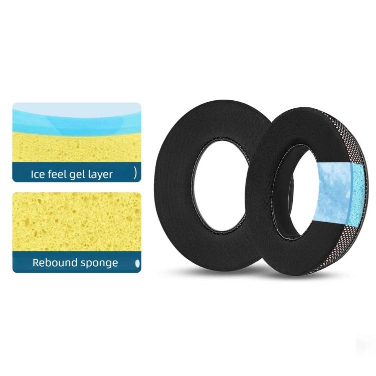 For BOSE QC35 QC45 QC25 Headphone 1pair Gel Ice Earpads Earmuffs Sponge Cover(Purple Net) - Earmuff & Pad by PMc TechLife | Online Shopping South Africa | PMc TechLife | Buy Now Pay Later Mobicred