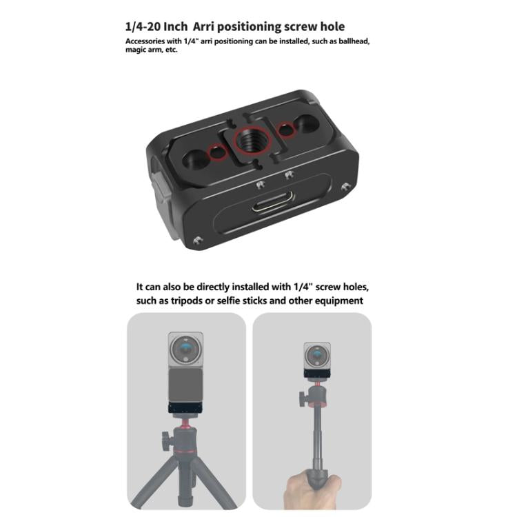 For DJI Osmo Action 2 Camera Magnetic Charging Base with 1/4 Inch & Arri Hole, Spec: Set A - free shipping - PMC TechLife - Order now!