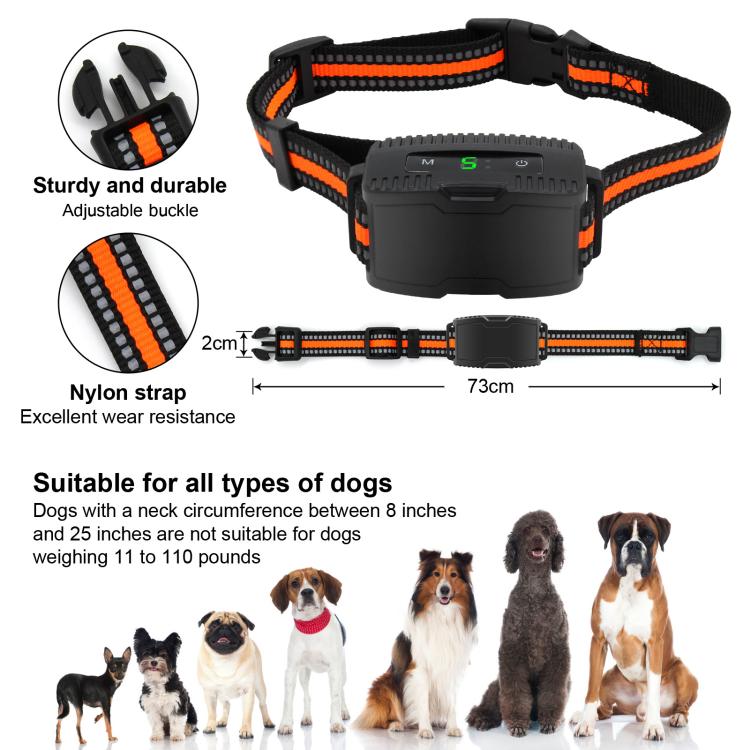 Anti-Barking Dog Collar Pet Remote Control Training Barking Control Device(Black) - Training Aids by PMC TechLife | Online Shopping South Africa | PMC TechLife | Buy Now Pay Later Mobicred