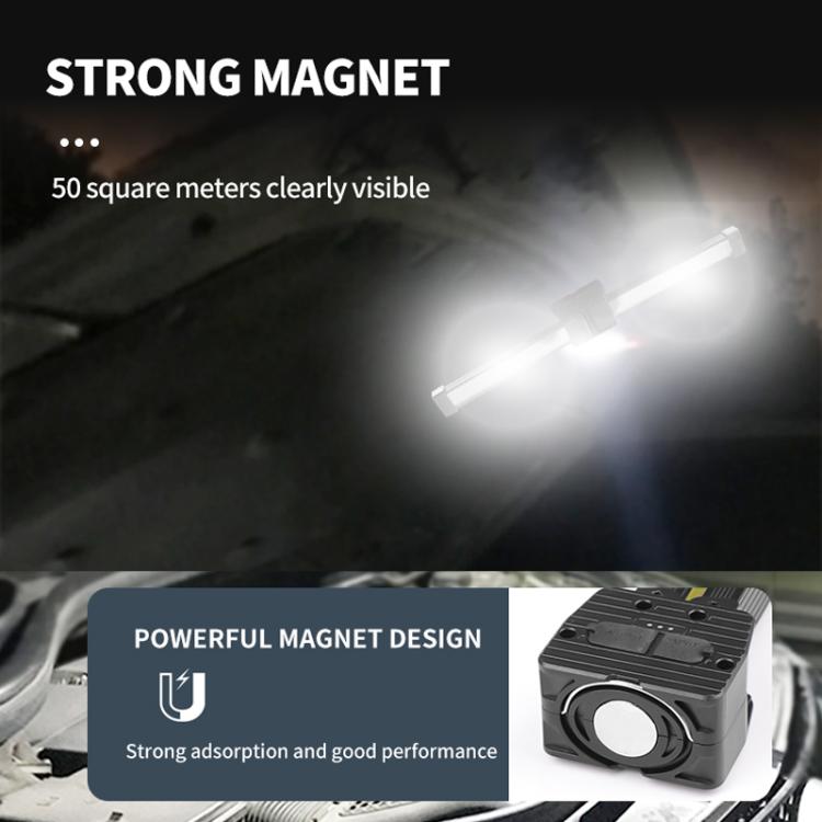 Double-Sided COB 90-Degree Folding Work Light Magnet With Hook Maintenance Light(FT32) - Other Tools by PMC TechLife | Online Shopping South Africa | PMC TechLife | Buy Now Pay Later Mobicred
