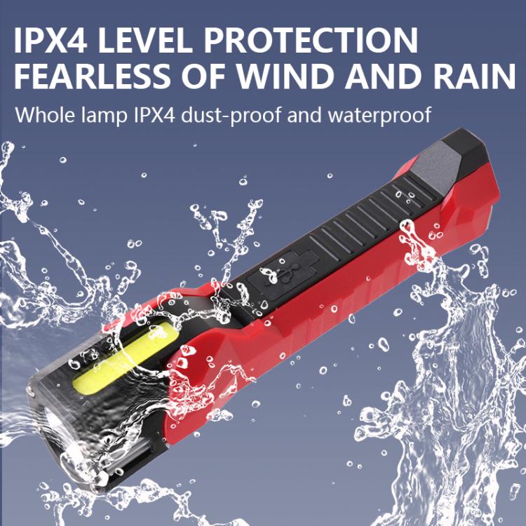 Magnet-Hook COB Rotating Strong Light Emergency Work Light(Red) - Other Tools by PMc TechLife | Online Shopping South Africa | PMc TechLife | Buy Now Pay Later Mobicred