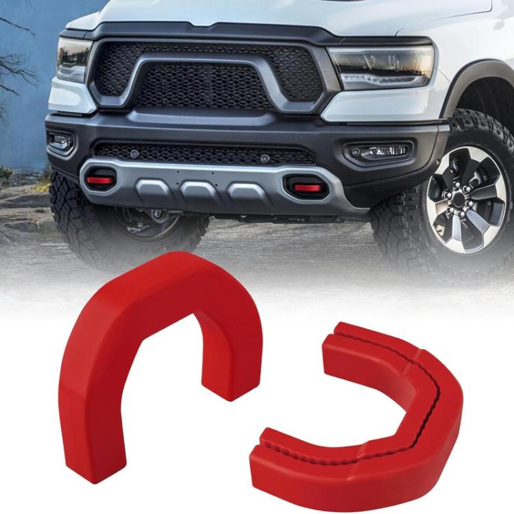For Dodge RAM 1500 Car Trailer Front Hook Cover(Red) - Towing Bars by PMC TechLife | Online Shopping South Africa | PMC TechLife | Buy Now Pay Later Mobicred